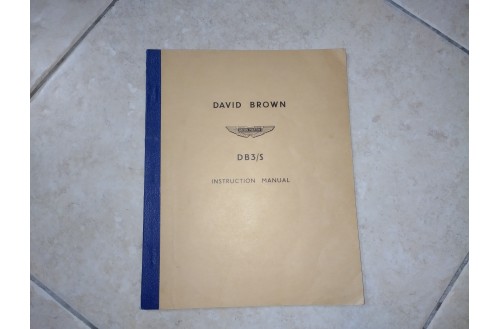 Aston Martin DB3S Original Instruction books