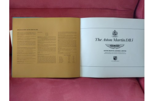 Aston MArtin DB5 Brochure 1965 18 pages