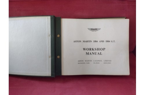 Aston Martin DB4 & DB4GT Workshop Manual