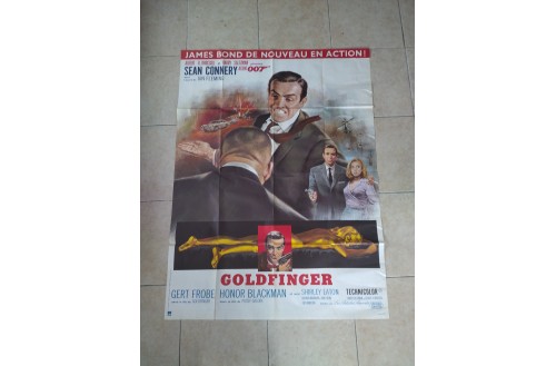 GOLDFINGER - James Bond  - Affiche Originale en Français 1964
