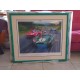 Litho : Aston Martin DBR1 with Stirling Moss at Nurburgring 1000 Kms 1959  - signed