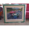 Litho : Aston Martin DBR1 with Stirling Moss at Nurburgring 1000 Kms 1959  - signed